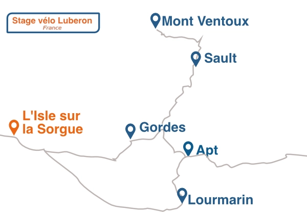 Vélo dans le luberon